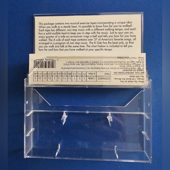 Vintage exercise cassette "Let your feet walk to the beat" - Picture 4 of 4